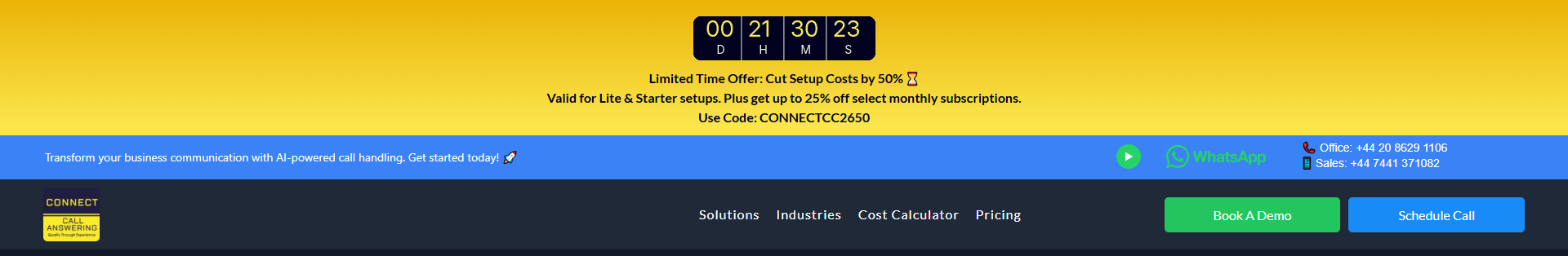 Connect Call header